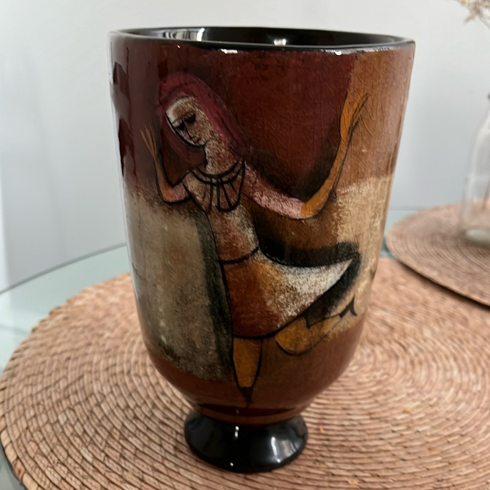 VINTAGE POLIA Pillin Studio Art Pottery 1960’S